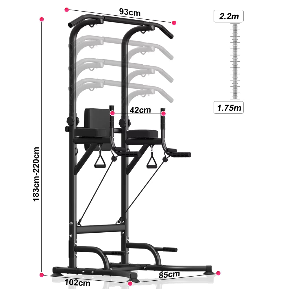 Tour de dips multifonctionnelle pour la maison, barre de traction