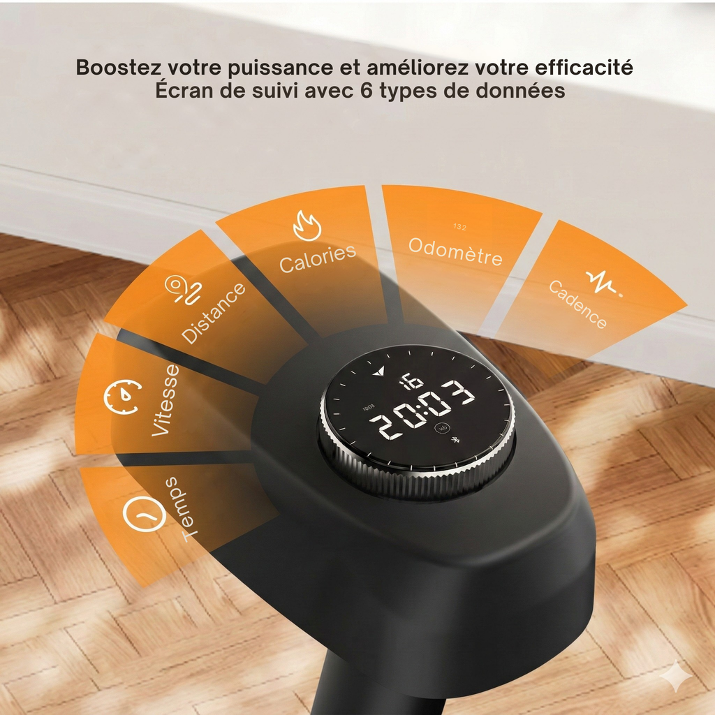 Console LCD avec 6 types de données de suivi du vélo S1