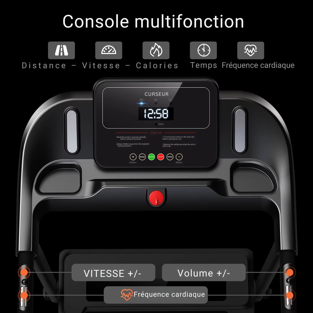 Console LCD multifonction du tapis de course T14