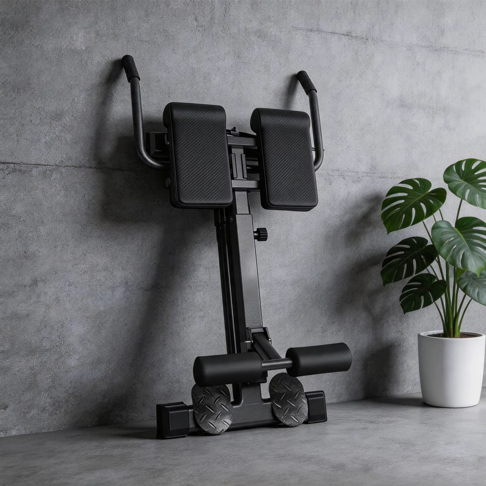 Banc d'extension dorsal pliable en acier robuste