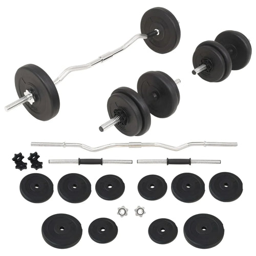 Ensemble d'haltères et barres modulables 30/60 kg Fitchezsoi avec disques
