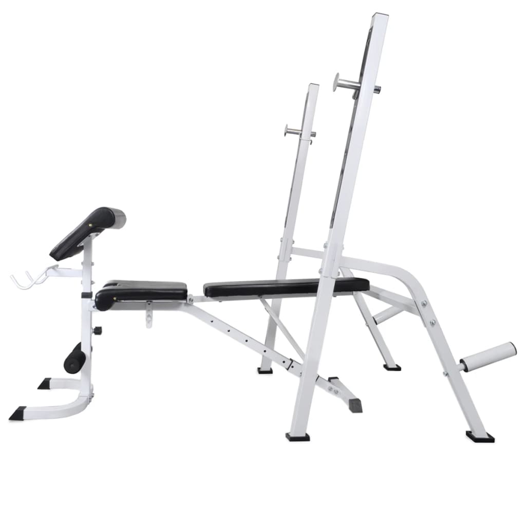 Banc de musculation réglable en situation d'utilisation, développé couché