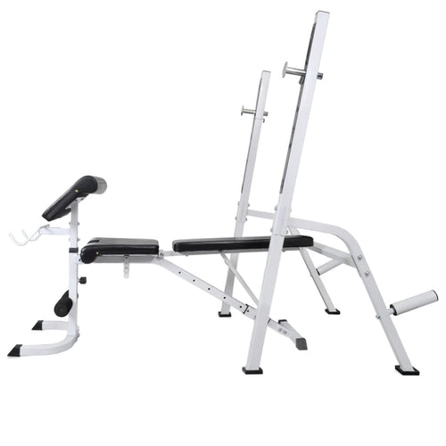 Banc de musculation réglable en situation d'utilisation, développé couché