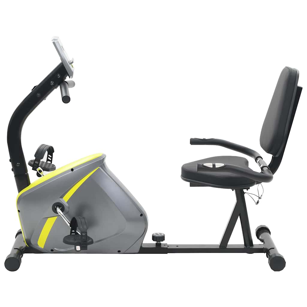 Détail de l'écran LCD et de la mesure du pouls du vélo semi-allongé